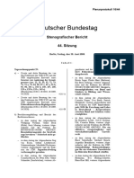 Deutscher Bundestag: Stenografischer Bericht 44. Sitzung
