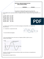 Física Ondulatória 10 Atividade para ENTREGAR