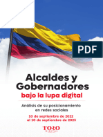 Resultados Del Informe: Alcaldes y Gobernadores Bajo La Lupa Digital