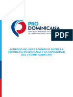Acuerdo de Libre Comercio Entre La República Dominicana y La Comunidad Del Caribe CARICOM