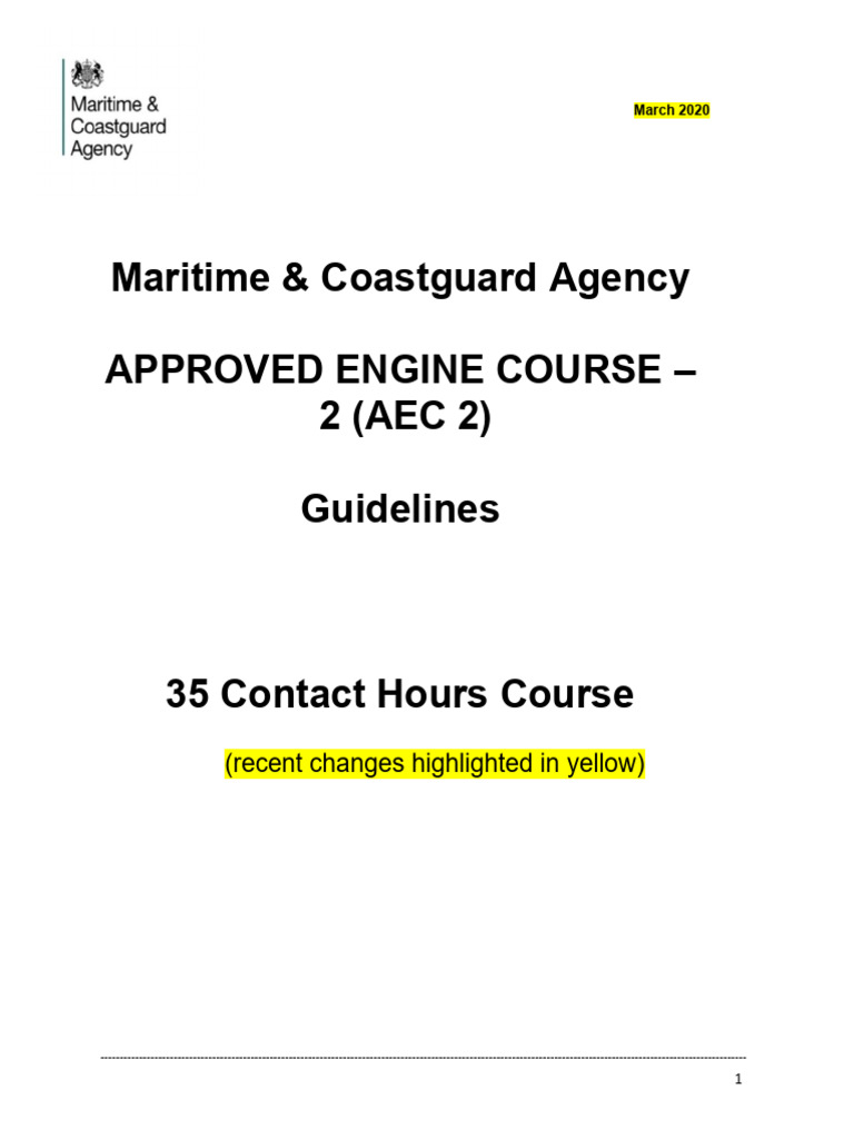 AEC 2 Course Guidelines and Requirements | PDF | Educational Assessment ...