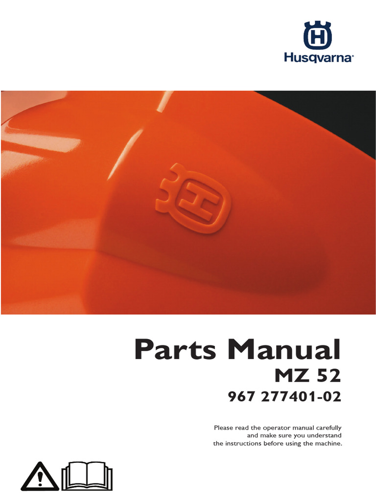 Manual Minitractor Husqvarna Radio de Giro Cero mz52 PDF Screw