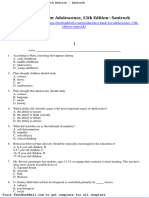 Test Bank For Adolescence 13th Edition Santrock