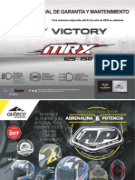 Manual de Garantia y Mantenimiento Victory MRX 125 150 RO 12-20