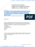 Test Bank For Adult Physical Conditions Intervention Strategies For Occupational Therapy Assistants 1st Edition Amy J Mahle Amber L Ward