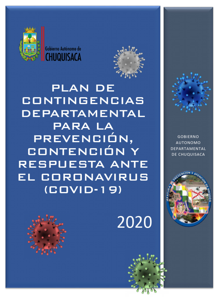 Plan de Contingencias Departamental para La Prevención, Contención y ...