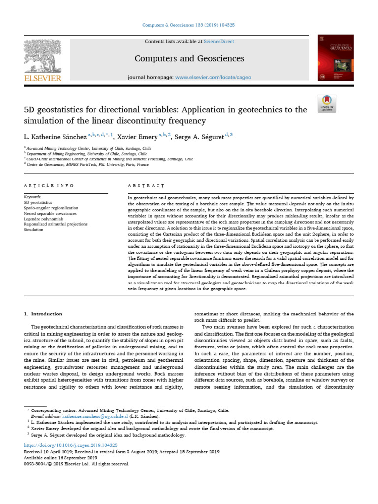 5D Geostatistics For Directional Variables | PDF | Covariance ...