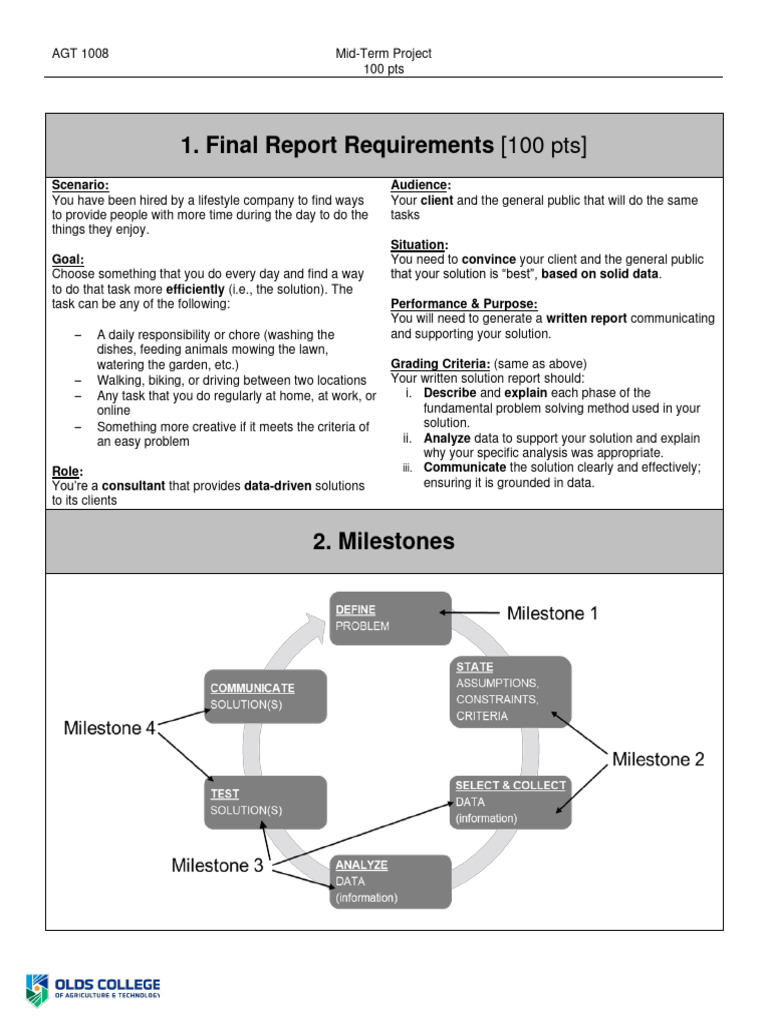 Mid-Term Project Guidelines | PDF | Rubric (Academic) | Data