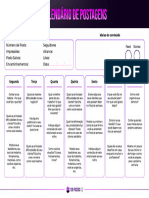 Calendário de Postagens (Com Descrição)