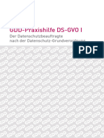 GDD-Praxishilfe - I - DSB Nach DS-GVO - Version 2.0