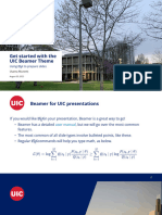 Get Started With The UIC Beamer Theme: Using L TEX To Prepare Slides
