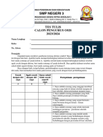 Form Tes Tulis Calon Osis 2023