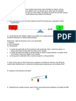 Exercícios de Fixação - Força, Trabalho e Máquinas Simples