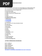 Assigned and Unassigned Zbrush Hotkeys