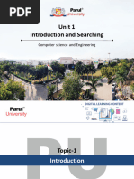 Unit 1 Introduction and Searching: Computer Science and Engineering