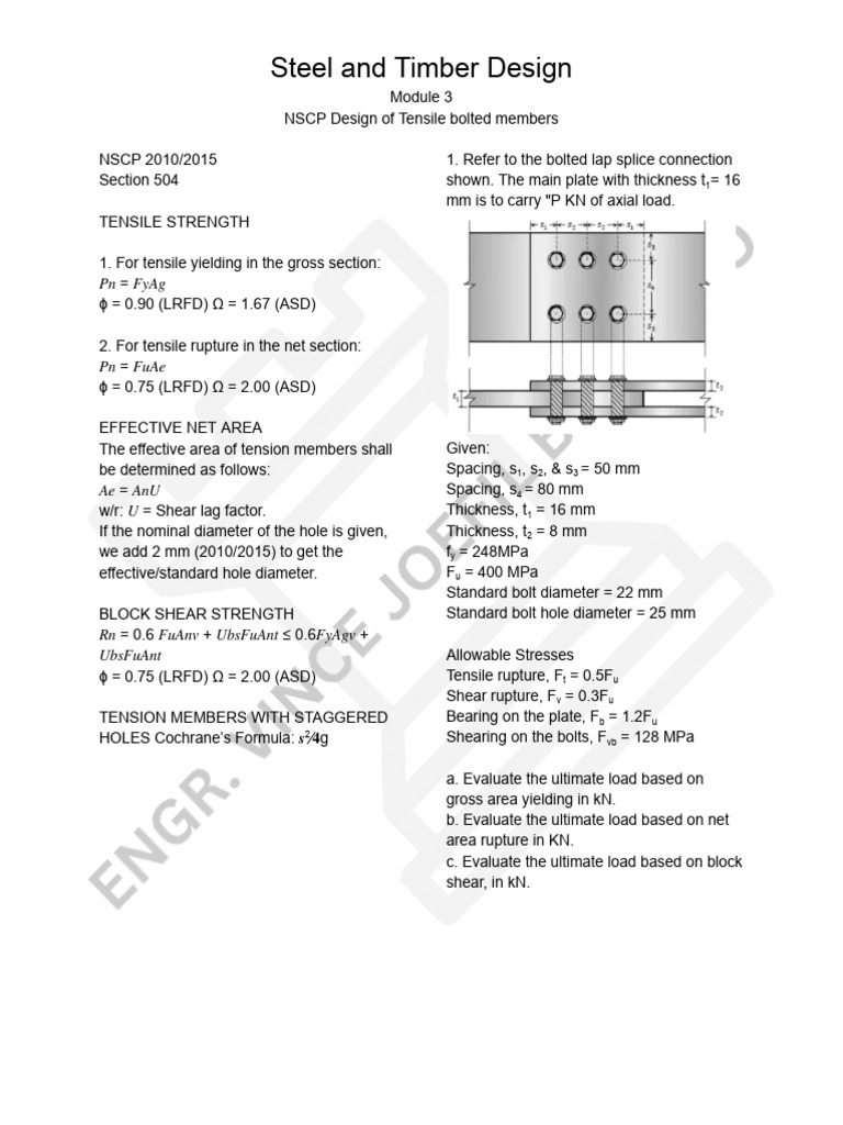 Steel and Timber Design 3 | Download Free PDF | Screw | Ultimate ...