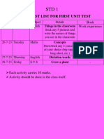 STD 1 - Formative Dates