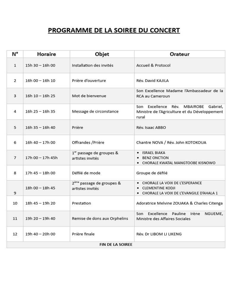 Programme du Concert en PDF | PDF