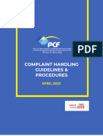 Complaint Handling Guidelines Procedures Mm4 - Opt