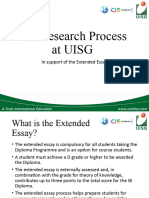 Research in The Extended Essay