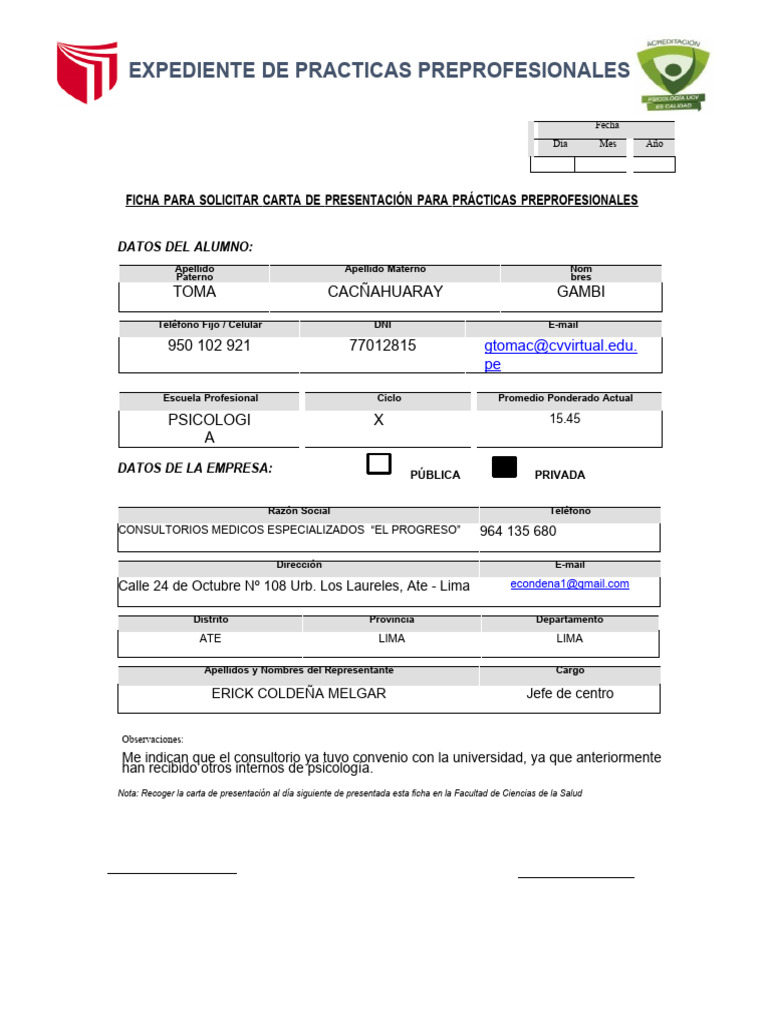 solicitud-de-carta-para-pr-cticas-preprofesionales-pdf-cuidado-de