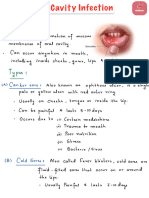 Oral Cavity Infection