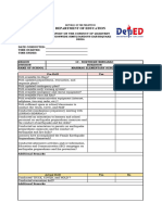 Annex B. NSED Monitoring Reporting Template