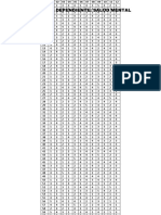 Base de Datos - Variable Dependiente - Salud Mental