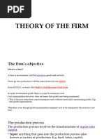 Topic 2 - Theory of The Firm