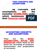 Accounting Concepts and Assumptions April 2022