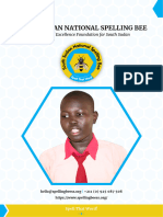 South Sudan National Spelling Bee Profile (Updated 2023)