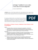 Análisis de Casos Sobre Principios de La Ética de La Investigación