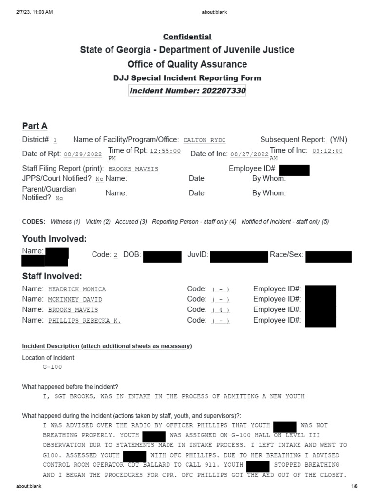 State Report Redacted PDF Criminal Law Common Law