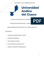 Problemas Del Ejecutivo, Legislativo y Judicial