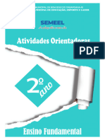 ATIVIDADES 2o ANO 3a SEMANA DE SETEMBRO