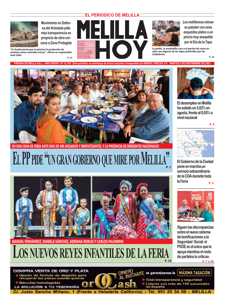 Melilla Hoy 05 09 2023 Pdf