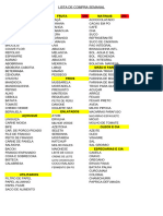 Lista de Compra Ccac Irene