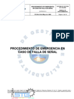 CD-PRO-DO-13 Procedimiento de Emergencia en Caso de Falla de Senal