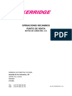 Operaciones de Refacciones en PDV