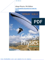 Test Bank For College Physics 9th Edition