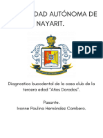 Estadisticas Del Club de La Tercera Edad "Años Dorados"