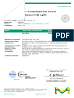 Certificate of Analysis - Certified Reference Material Certipur Sulfur ICP Standard 1000 MG/L S