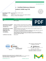 Certificate of Analysis - Certified Reference Material Certipur Lead ICP Standard 10 000 MG/L PB