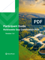 Renewable Gas Certification Pilot - Participant Guide - V1.0