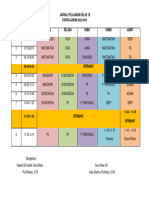 Jadwal Pelajaran 1B 2023-2024