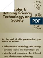 Topic 1 Defining Science Technology and Society