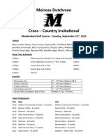 Melrose Invite Information