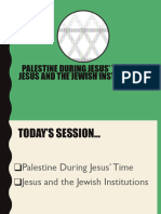 C3S1 - Jesus - Palestine & Jewish Institutions