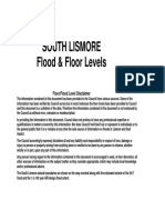 Floor and Flood Levels - South Lismore