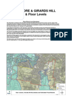 Floor and Flood Levels - East Lismore & Girards Hill